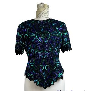 Vintage sequins top